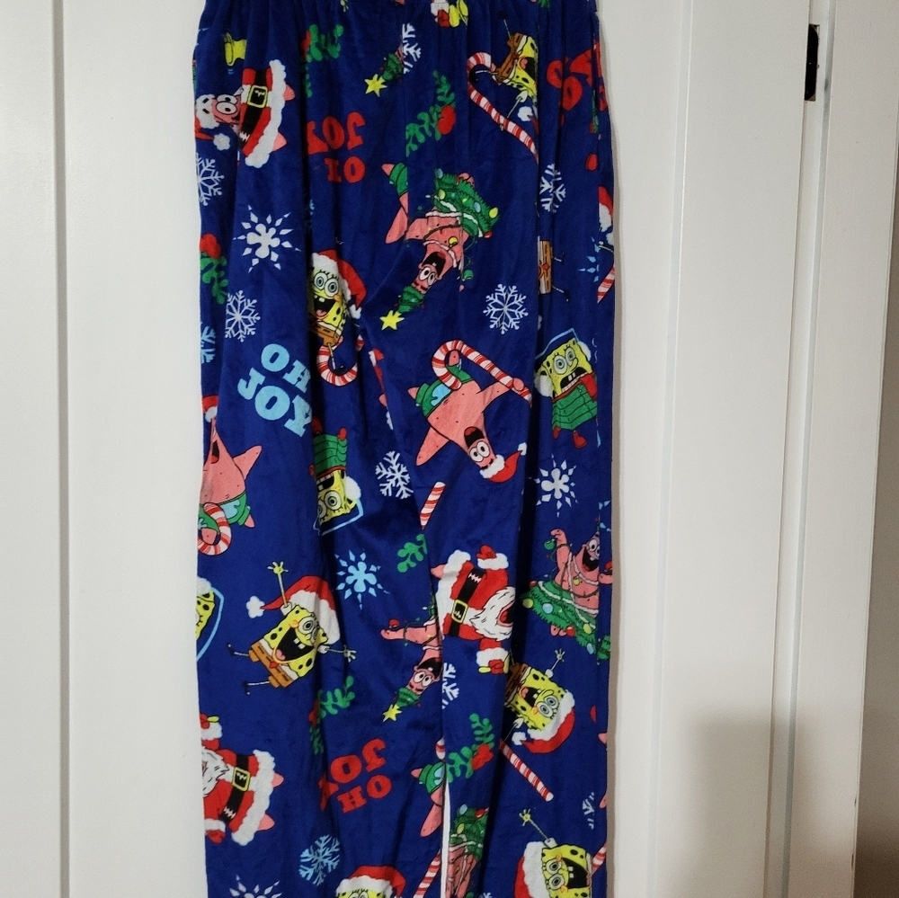 Sponge Bob x-mas pajamas size medium - Picture 3 of 5